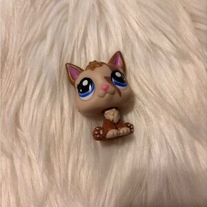 🌷3/$15 Littlest Pet Shop Brown Cat Figure GUC